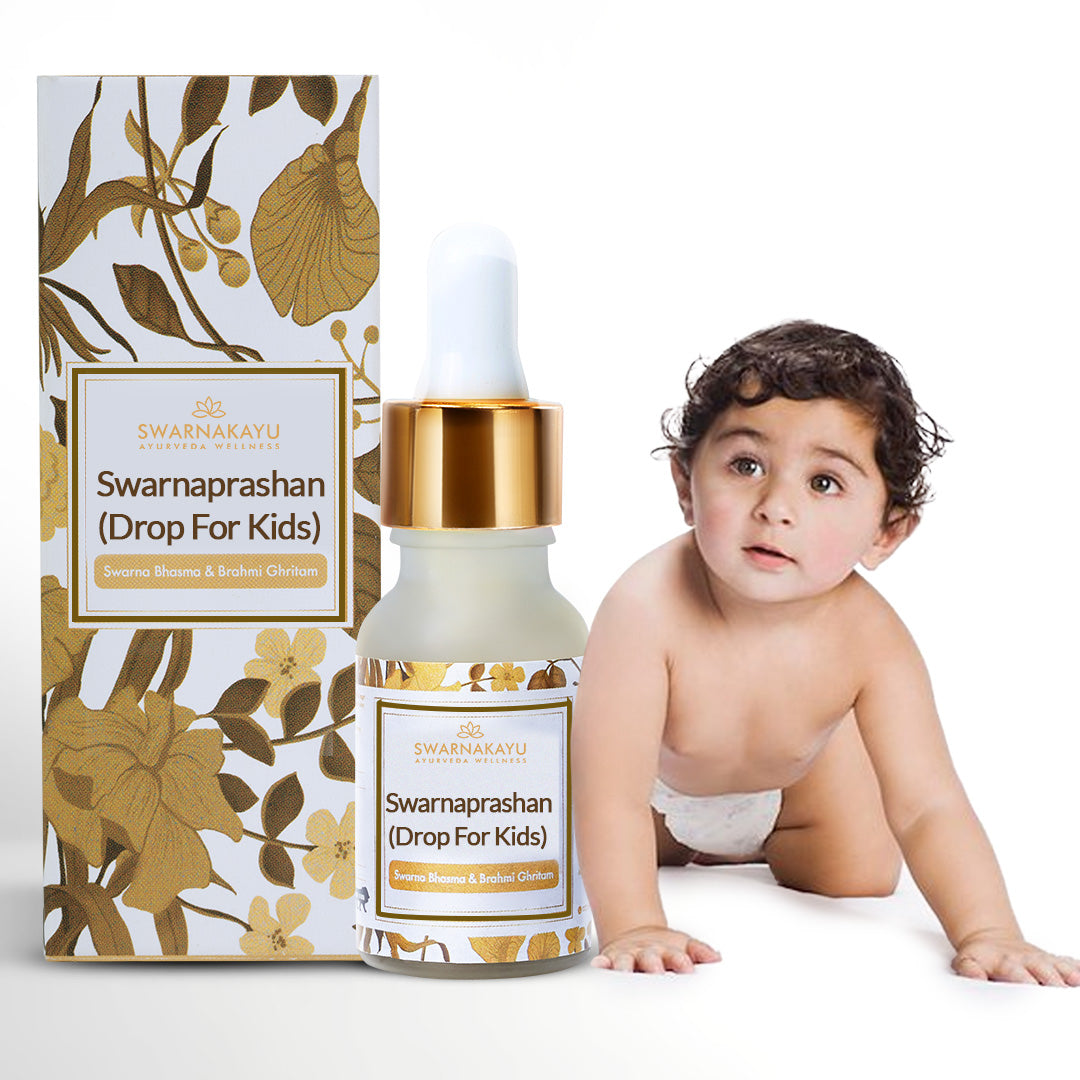 24K Gold Swarnaprashan Drops – Boost Immunity, Memory & Growth (0–16 Years)