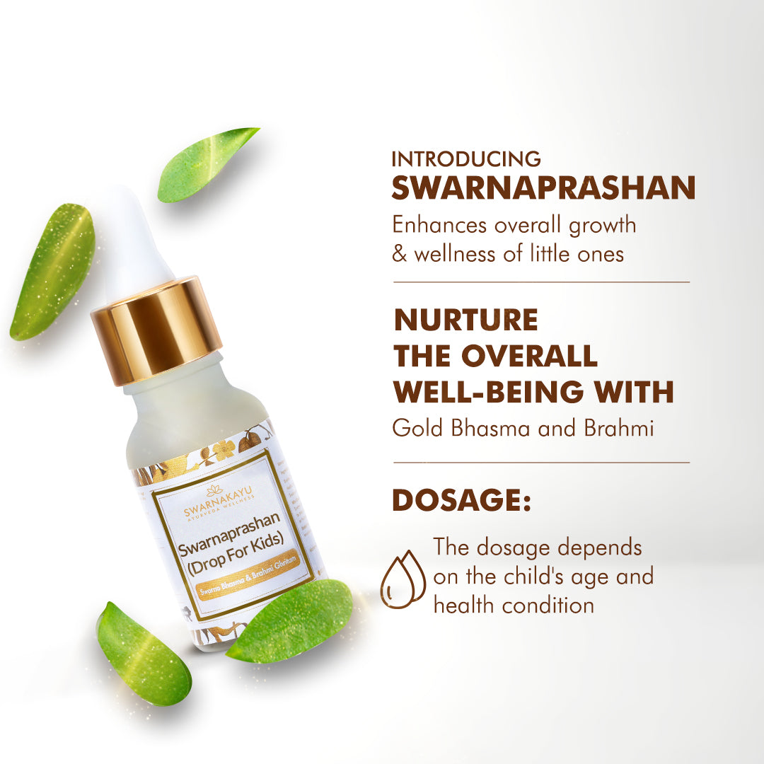 24K Gold Swarnaprashan Drops – Boost Immunity, Memory & Growth (0–16 Years)