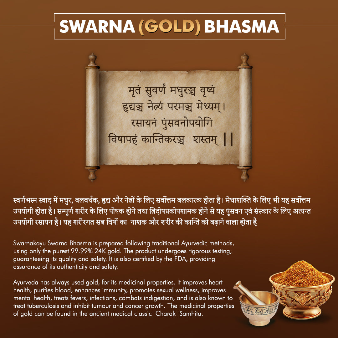24K Gold Swarnaprashan Drops – Boost Immunity, Memory & Growth (0–16 Years)