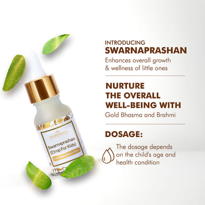 24K Gold Swarnaprashan Drops – Boost Immunity, Memory & Growth (0–16 Years)